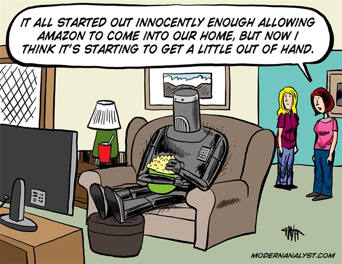 Humor - Cartoon: Smart Home Intruder...